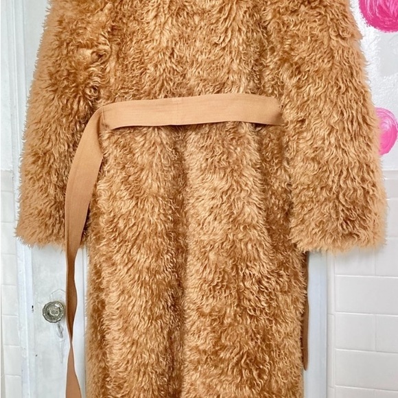 Jonathon Simkhai Small Faux Fur Trench Coat - Picture 2 of 5